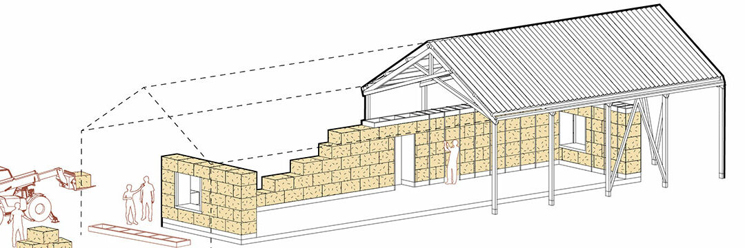 Les inscriptions sont ouvertes pour les chantiers formation paille et enduit de la plateforme bois à Quéven